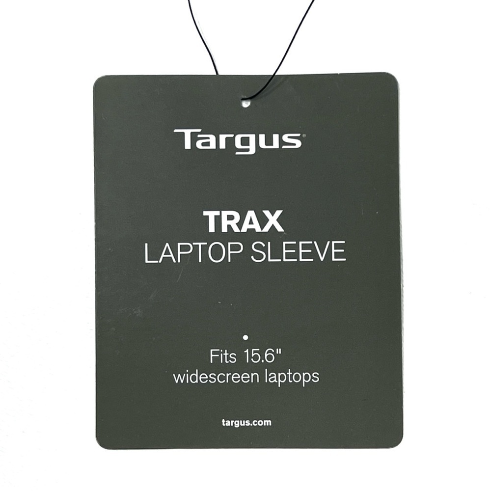 Targus Trax Black Laptop Sleeve Fits 15.6" Widescreen Laptops Faux Neoprene NWT - Picture 3 of 5